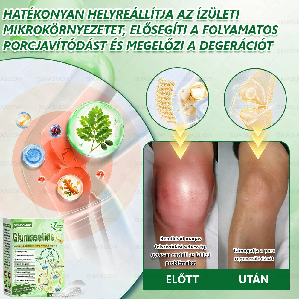 🍃Európai egészségügyi előírásoknak megfelelő · 👩‍⚕️Orvosi szakértők által ajánlott termék| 🎁 SMASUO® Glumasetide 8 az 1-ben Karcsú és Egészséges Nano Mikrotűs Tapasz