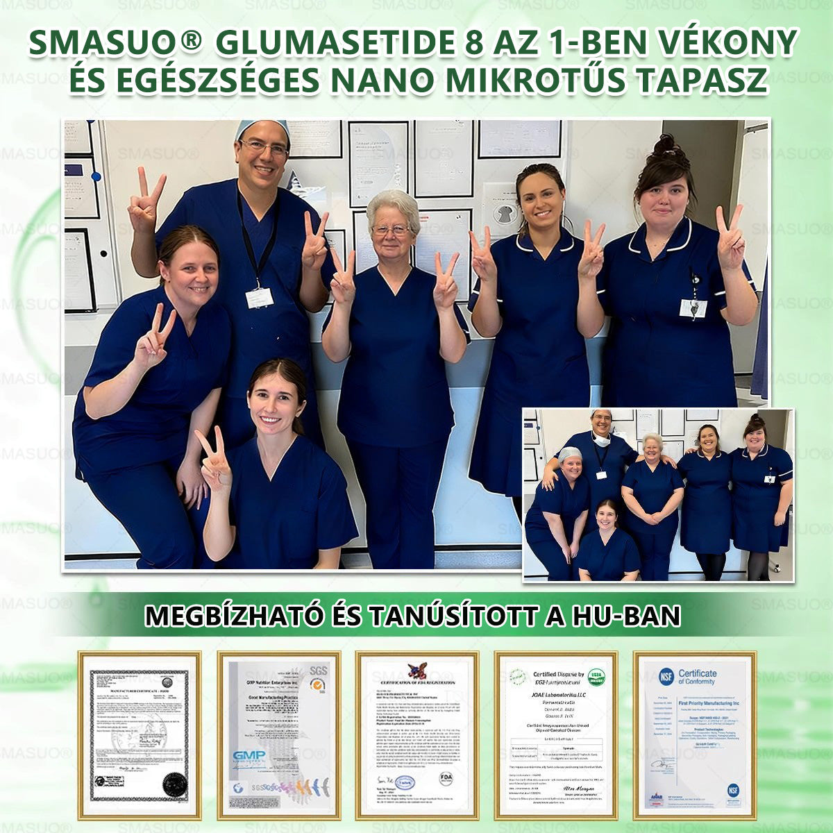 Európai egészségügyi előírásoknak megfelelő · 👩‍⚕️Orvosi szakértők által ajánlott termék| 🎁 SMASUO® Glumasetide 8 az 1-ben Karcsú és Egészséges Nano Mikrotűs Tapasz